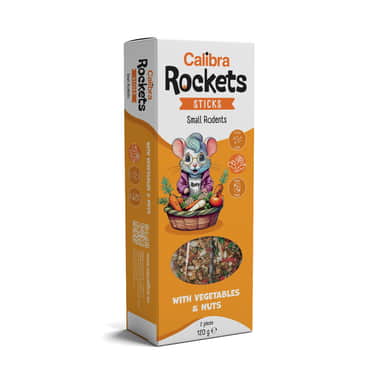 Sticks Small Rodents With Vegetables & Nuts