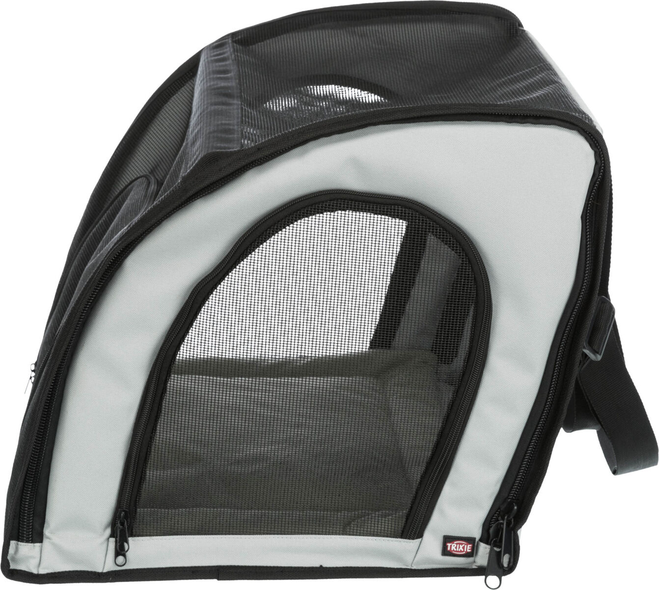 Dog car seat with net