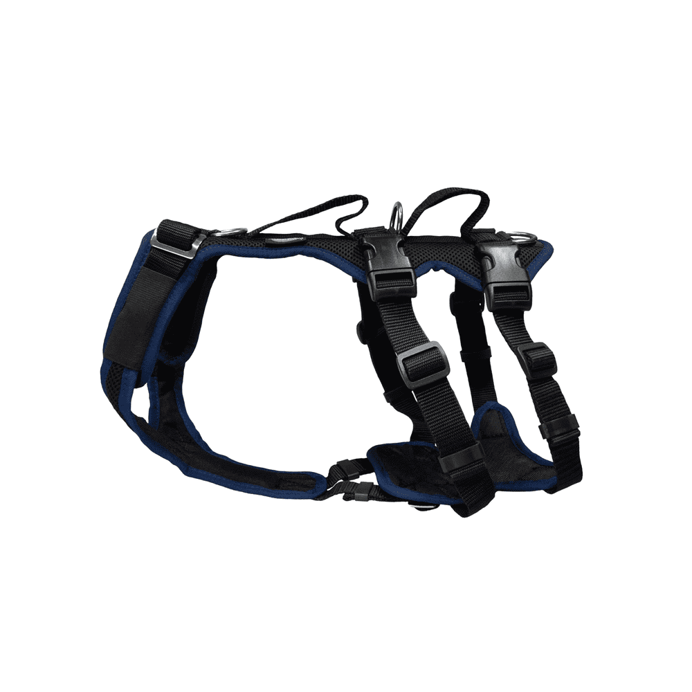 Hundegeschirr Vary Support, schwarz/marineblau