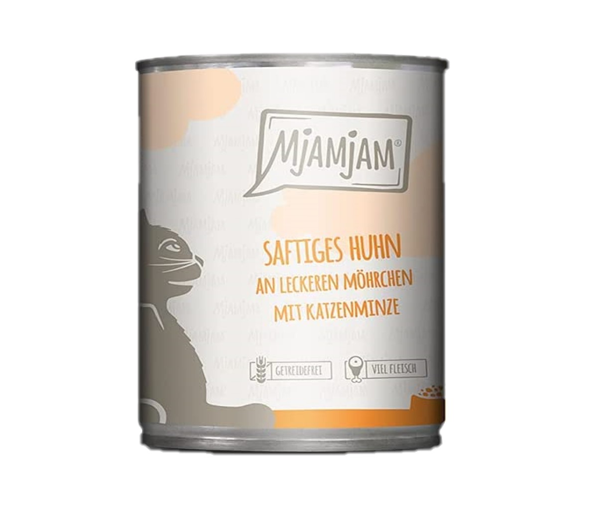 Saftiges Huhn an leckeren Möhrchen mit Katzenminze