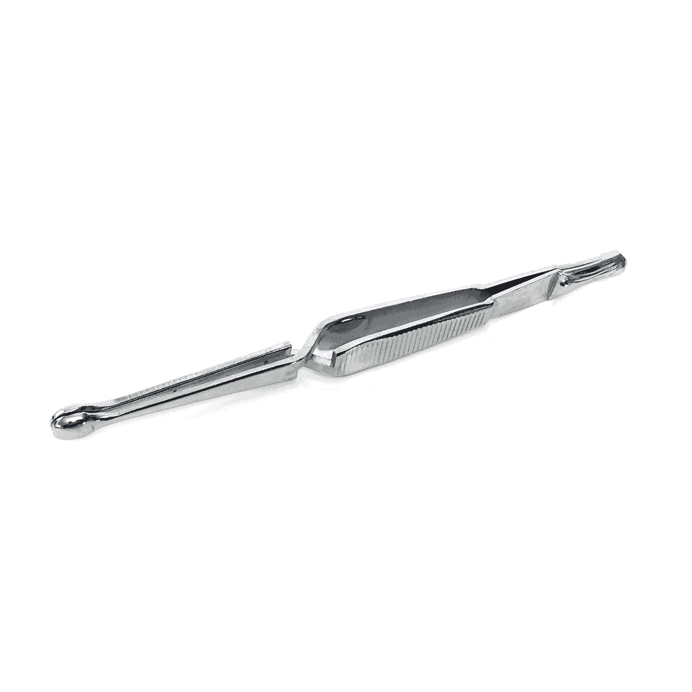 Metal tick tweezers