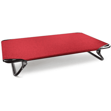 Chaise longue pliable rouge pour chien