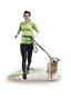 Laisse Jogging avec ceinture