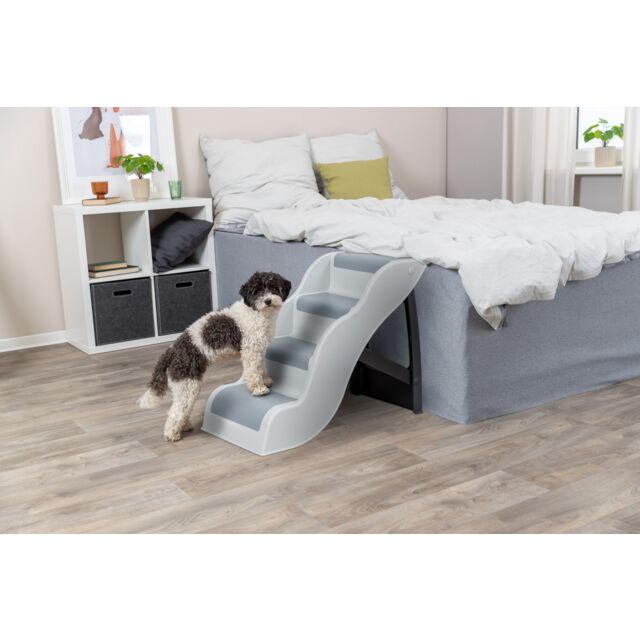 Plastic stairs light gray