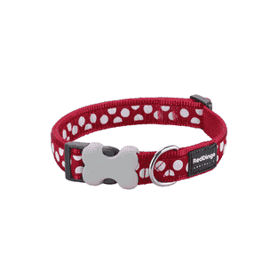 Collier Design White Spots on Red
