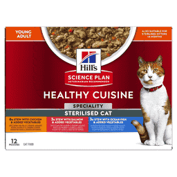 Feline Healthy Cuisine Sterilised Cat Chicken and Fish Stew - Frischebeutel