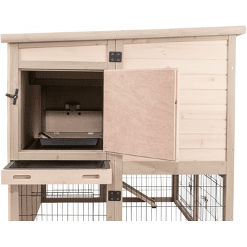 Natura small animal hutch XL with thermal insulation