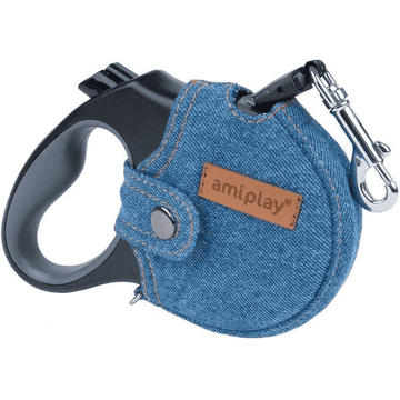 Roll leash denim light blue
