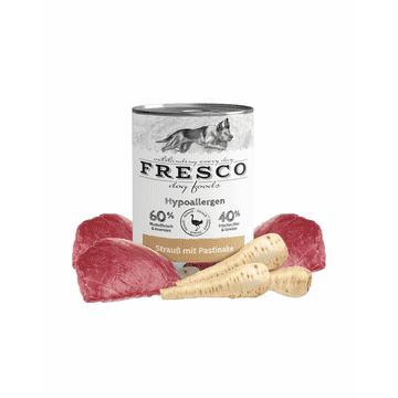 Nassbarf hypoallergenic menu Ostrich with parsnip