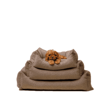 Hundebett Teddy Eco Bouclé Taupe