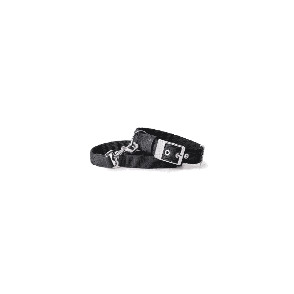 Milano Halsband Nylon für Hunde in schwarz