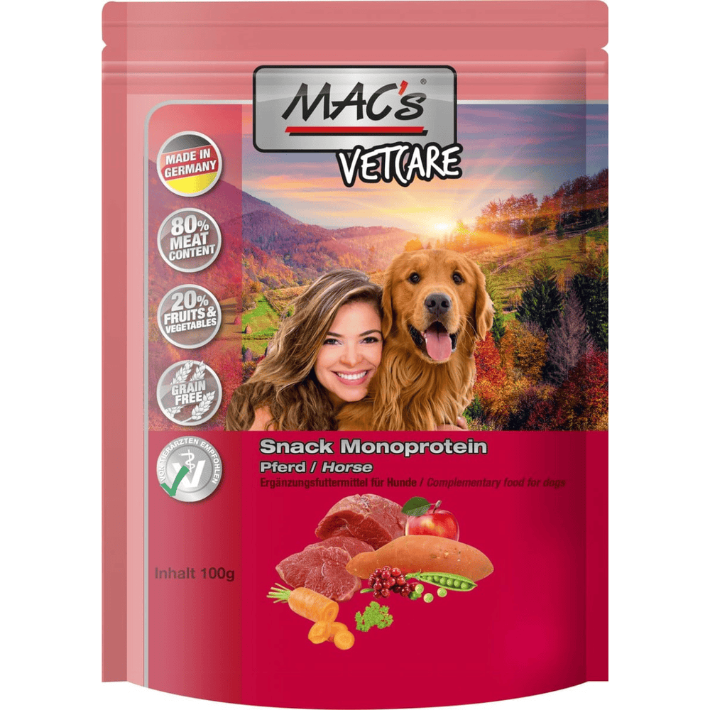 DOG Vetcare Mono Snack Cheval
