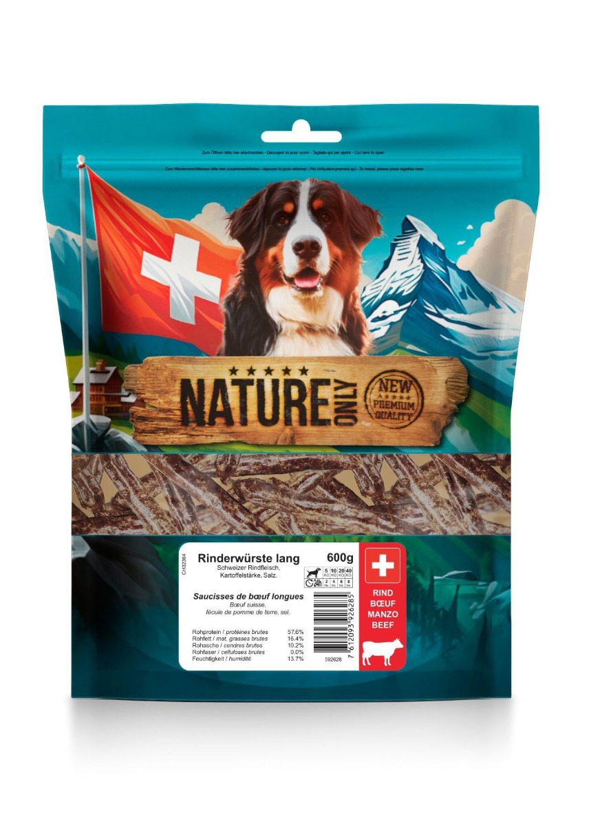 Saucisses de bœuf longues - viande suisse