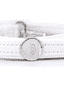 Saint Tropez Similpelle Hundeleine aus Kunstleder in weiss