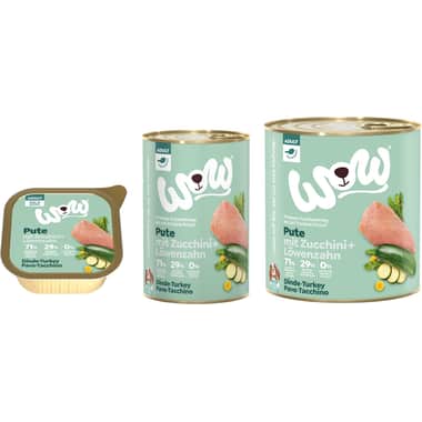 Adult, Dinde avec Courgette et Pissenlit