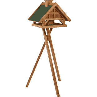 Natura Vogelfutter-Haus, mit Silo und Ständer