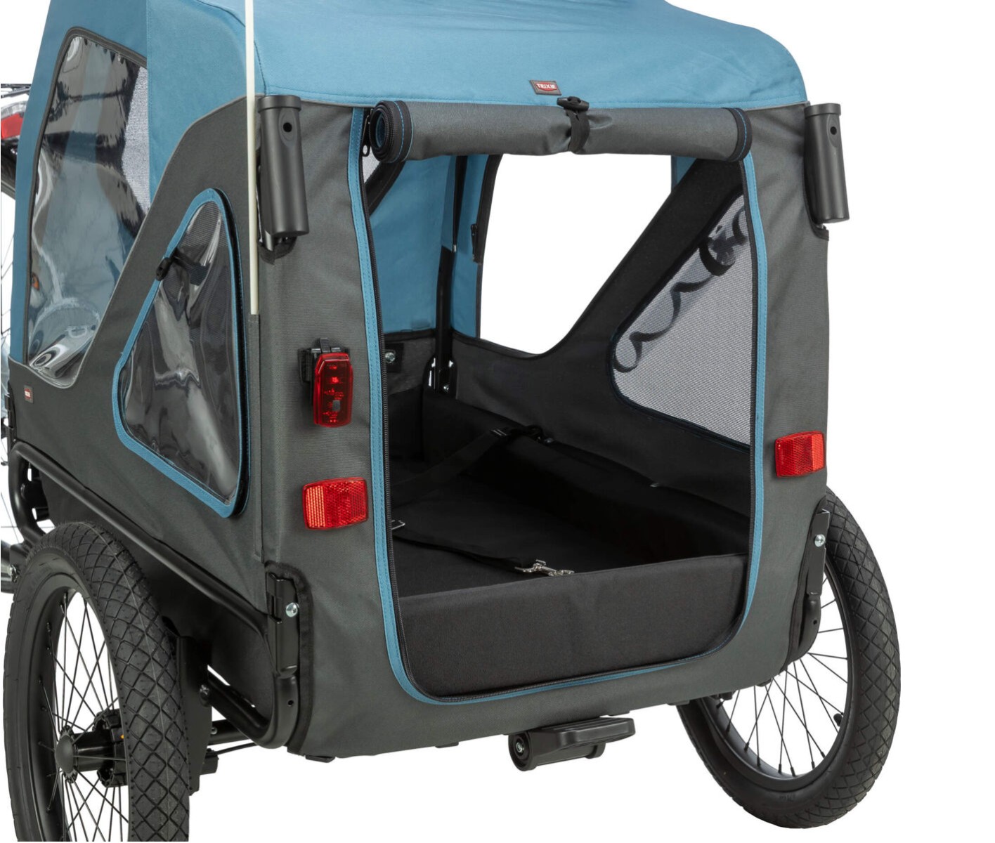 Remorque de vélo gris/bleu