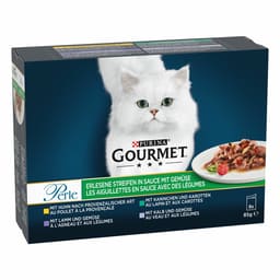 Perle Erlesene Streifen in Sauce mit Gemüse