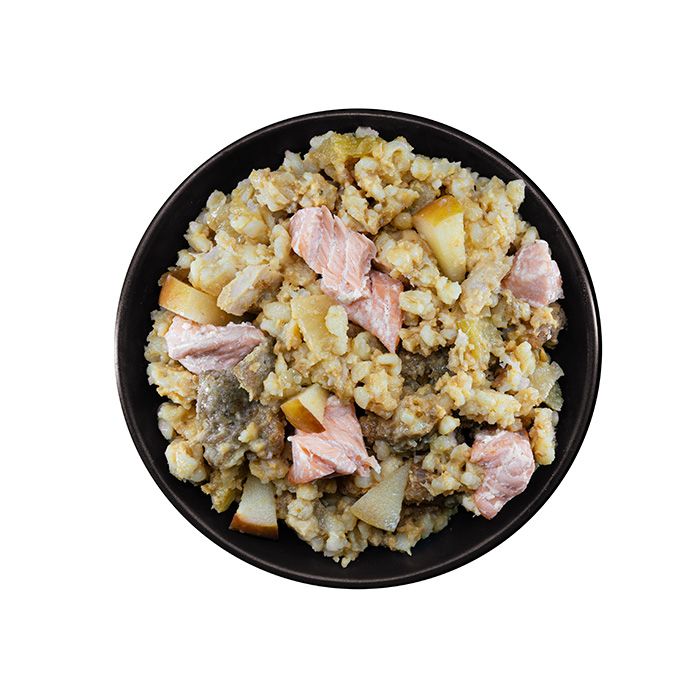 Complete Menu Salmon with Bulgur and Apple