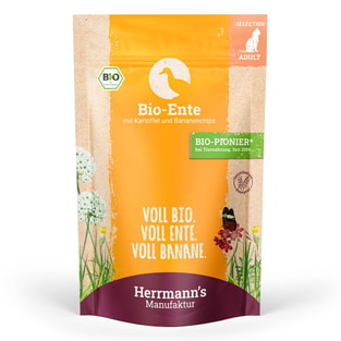 Selection Bio Ente mit Kartoffeln, Bananenchips und Kokosflocken