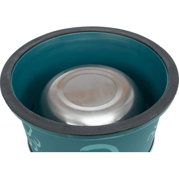 Long ear bowl, stainless steel/plastic