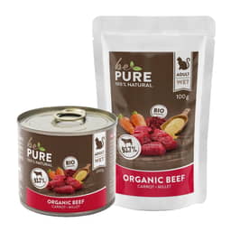 Cat Organic Beef Bio,  carotte + millet