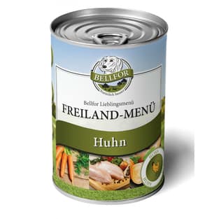 Freiland-Menü getreidefrei mit Huhn