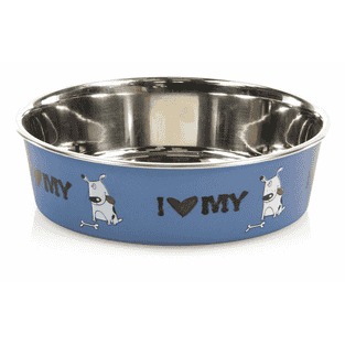 Ecuelle en acier inoxydable I LOVE MY DOG