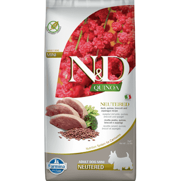 Canine Adult Mini Neutered Ente Quinoa