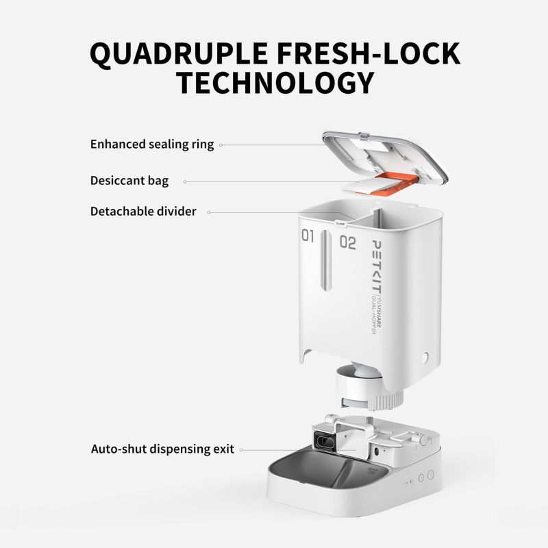 Yumshare Dual-Hopper Smart Pet Feeder mit Kamera