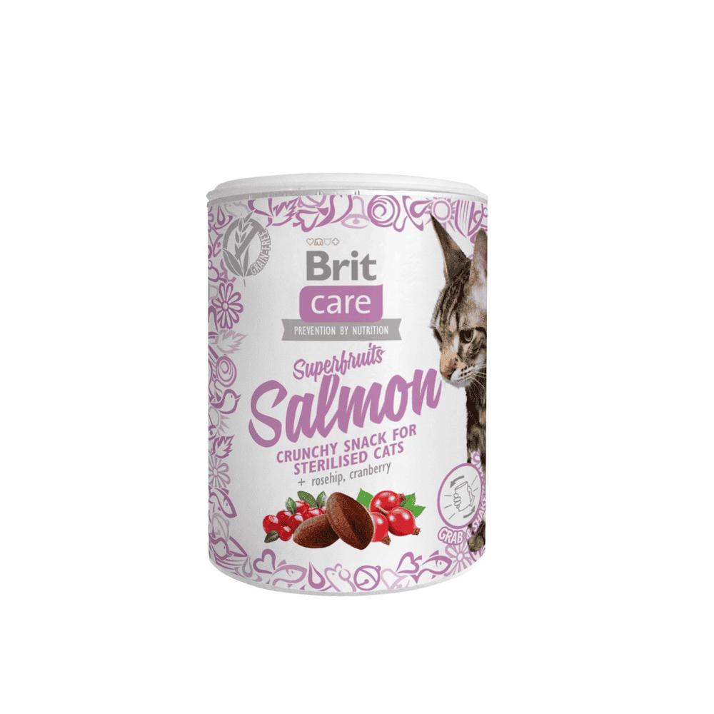 Care Cat Snack - Superfruits Salmon for sterilised cats
