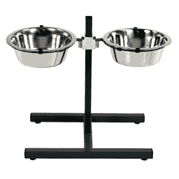 Support double pour écuelles Base, noir