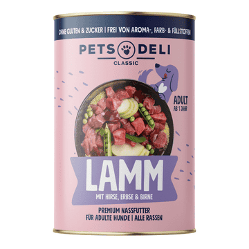 Adult lamb with millet
