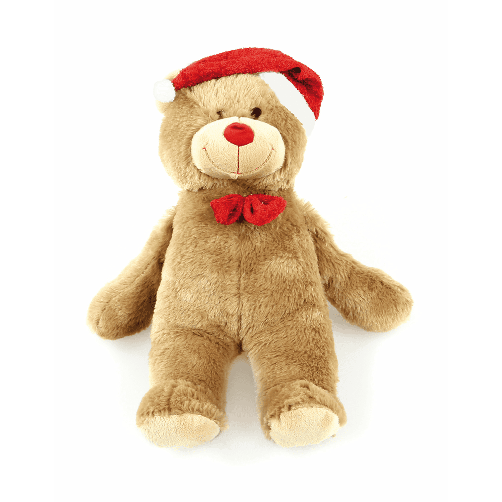 Plush Christmas bear dog toy