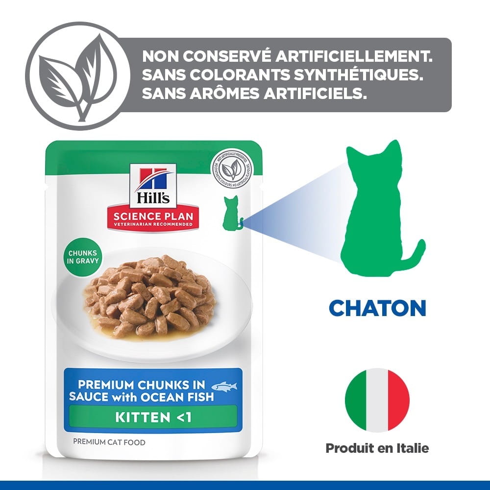 Kitten Ocean Fish - Sachets de nourriture fraîche