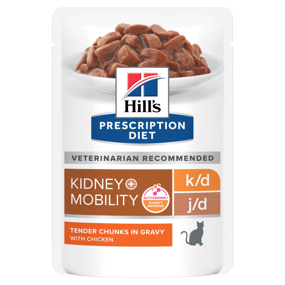 Feline k/d + j/d Kidney + Mobility - Sachet fraîcheur