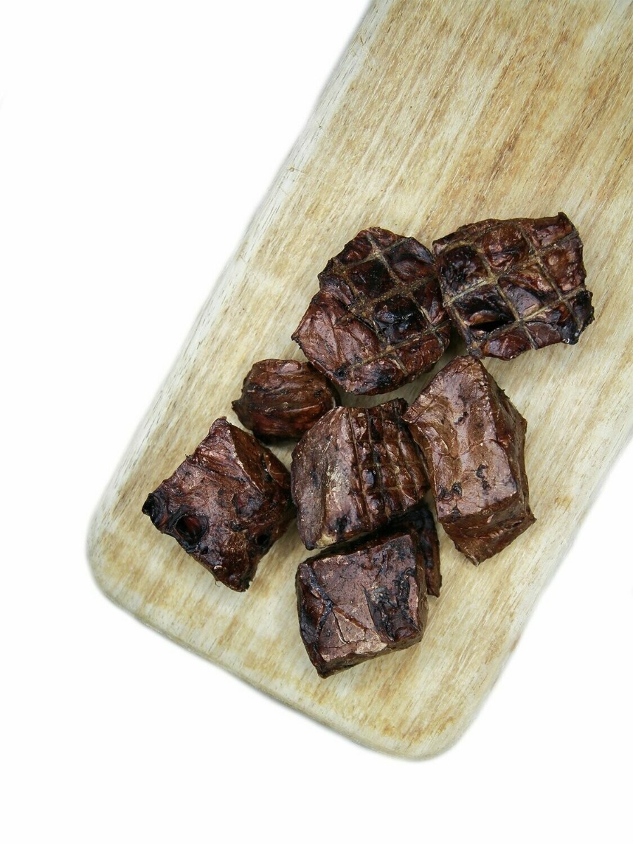 Cubes de poumon de bœuf