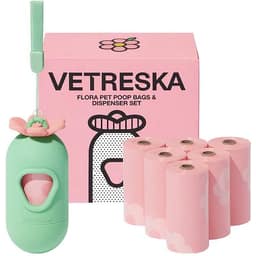 Kotbeutelspender Set Flora, 7 Rollen