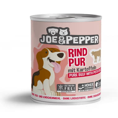 Dog Rind pur mit Kartoffeln