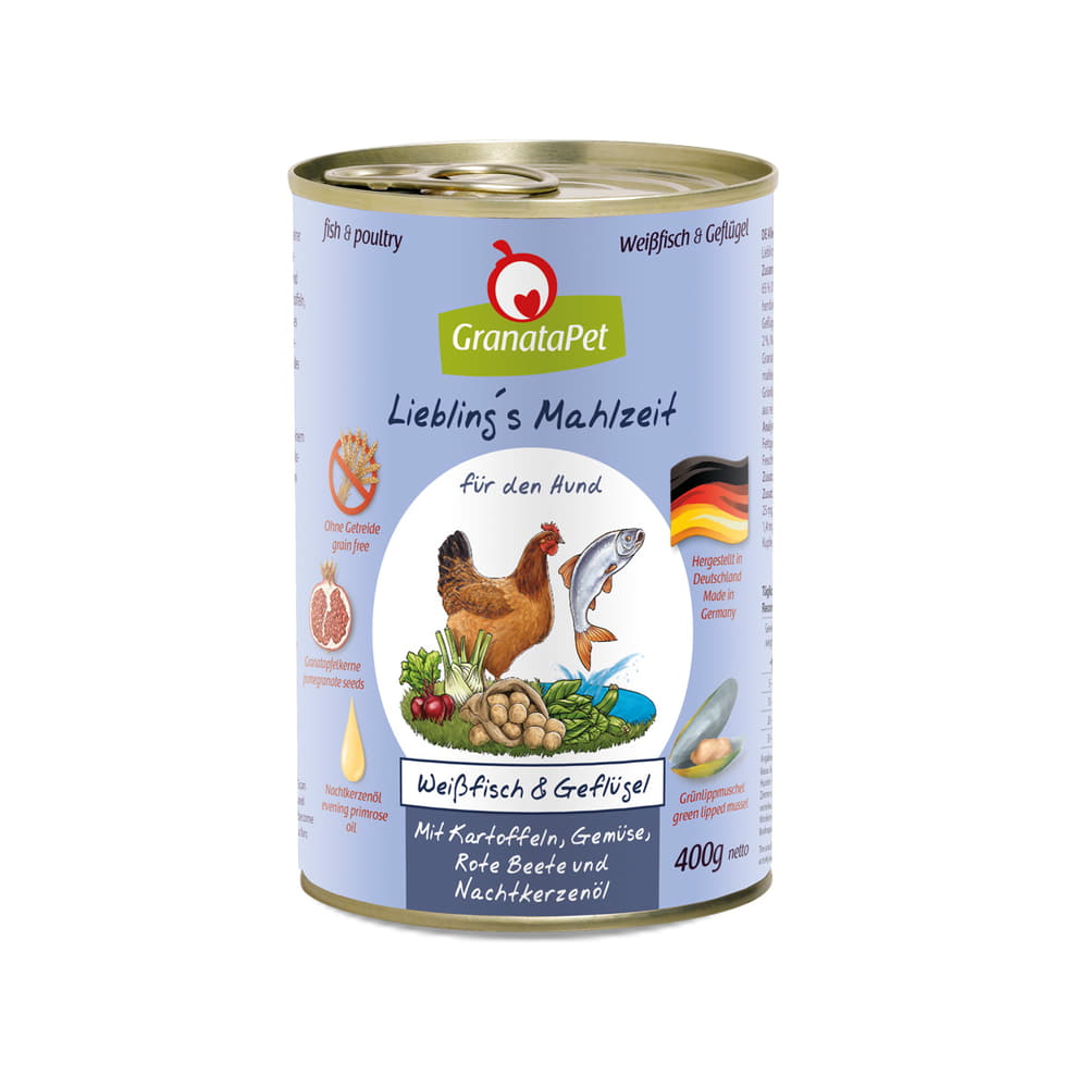 Liebling's Mahlzeit pour chiens - Poisson blanc & Volaille