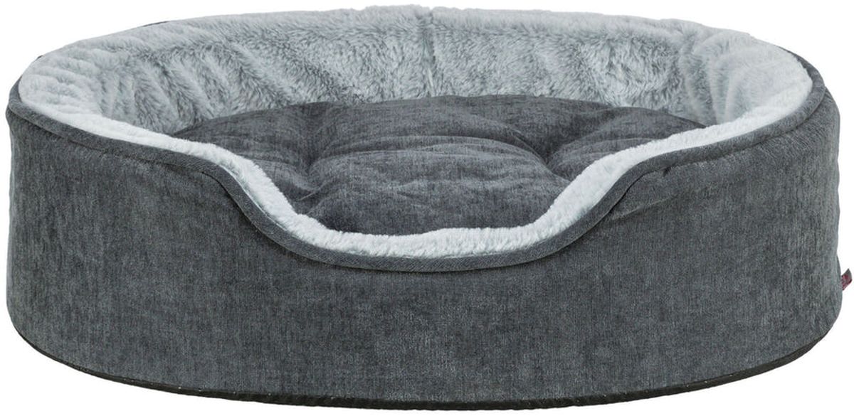 Vital lit Lino soft ovale, gris/gris clair