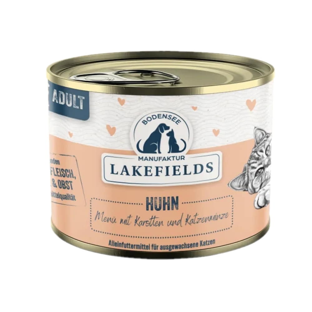 Cat Huhn mit Karotten & Katzenminze - Dose