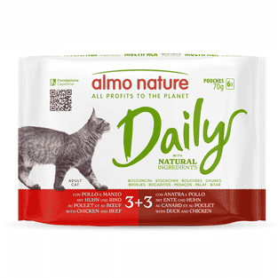 Daily Multipack mit Huhn&Rind und Huhn&Ente