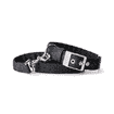 Milano Halsband Nylon für Hunde in schwarz