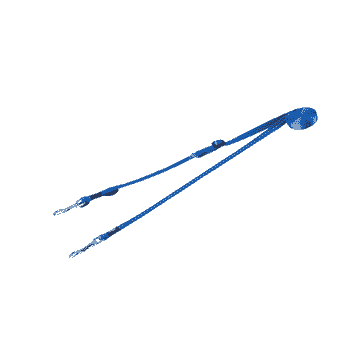 Doppelführleine Control blau