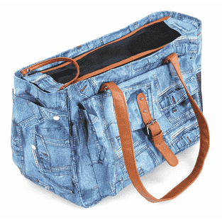 Hunde- & Katzen-Tragtasche Jeans