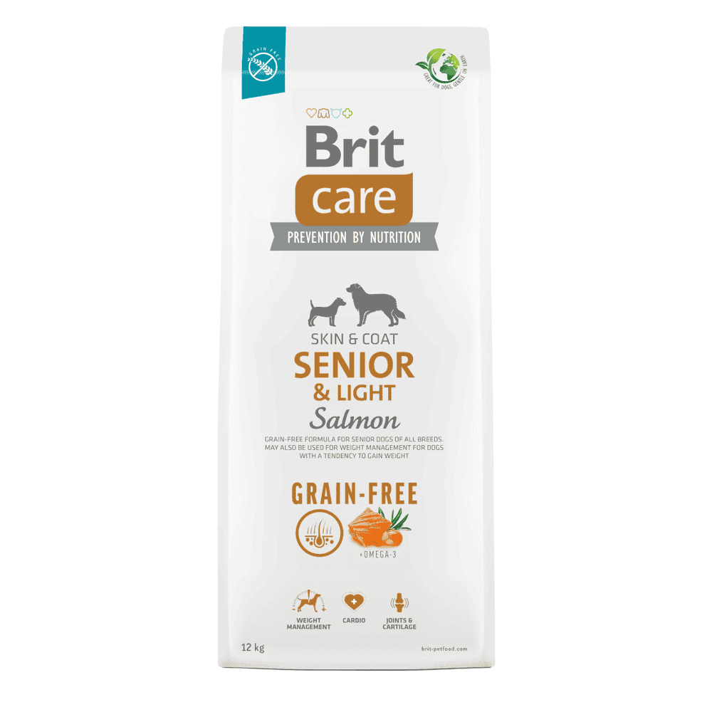 Care Dog Grainfree - Senior & Light - Salmon - Skin & Coat