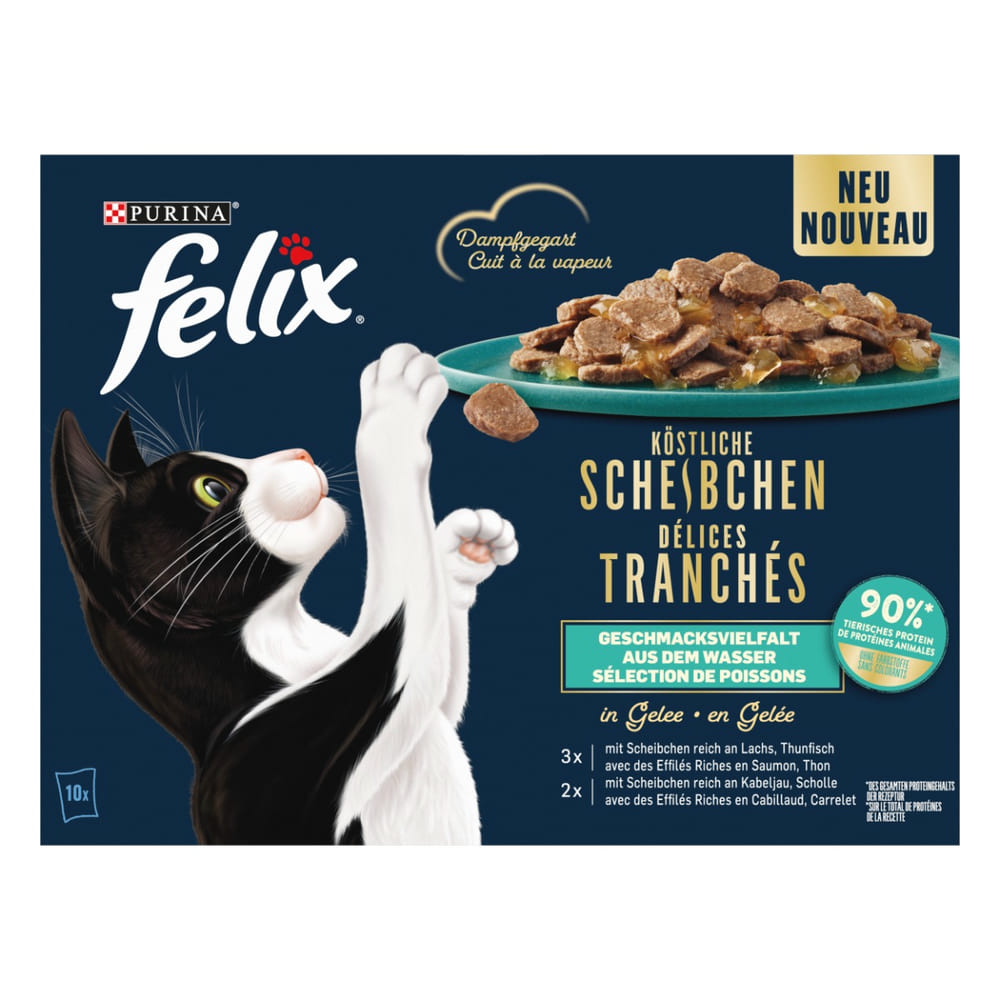 Köstliche Scheibchen Geschmacksvielfalt aus dem Wasser