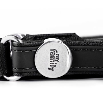 Bilbao Similpelle faux leather Dog leash in black