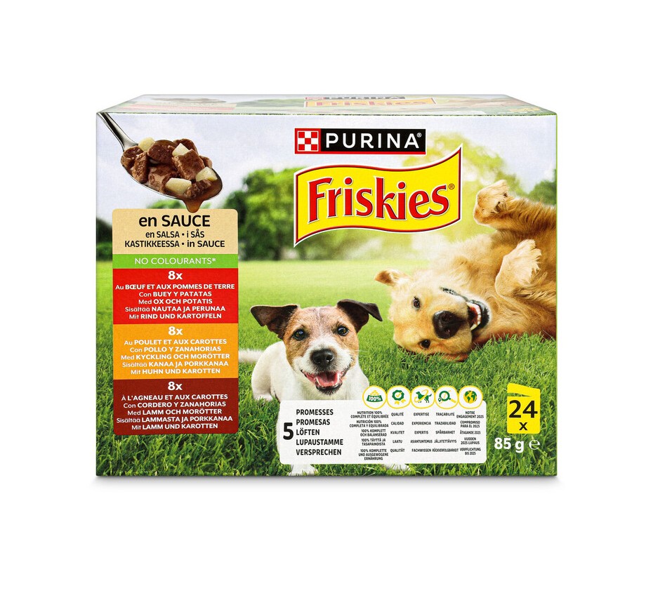 Dog Adult in Sauce, Beef, Chicken, Lamb, and Vegetables